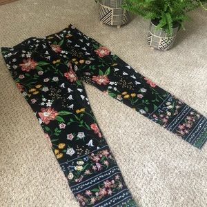 Floral pixie pants